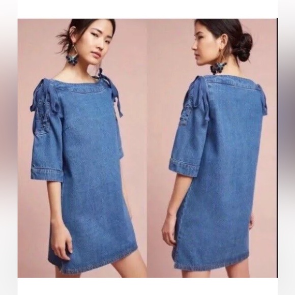 Maeve Dresses & Skirts - Maeve Anthropologie Mini Dress! 🩵